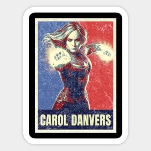 Carol in Hope and Distressed Style Sticker